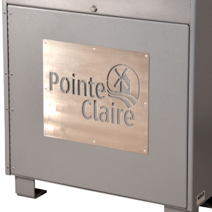 Aluminum or stainless steel laser cut panel, upon your own design, to be quoted